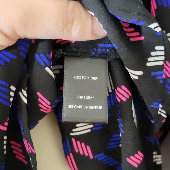 Torrid Black Print Harper 3/4 Sleeve Pullover Blouse Plus Size 1x - Picture 10 of 12